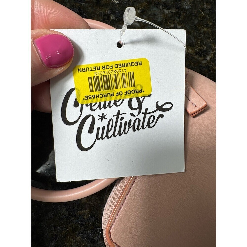 Create & Cultivate Wristlet Wallet Womens One Size Pink Zip Around Bangle - Picture 4 of 5